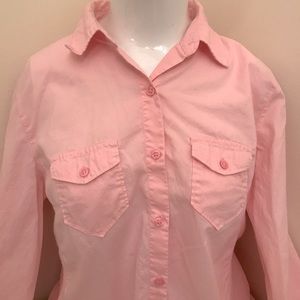 Faded Glory Pink Button Down